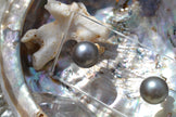 NAMAKA — Boucles d'oreilles perles de Tahiti &  plaqué or 18k