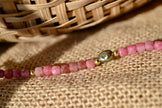 DÉMÉTER — Bracelet rhodochrosite & keshi de Tahiti