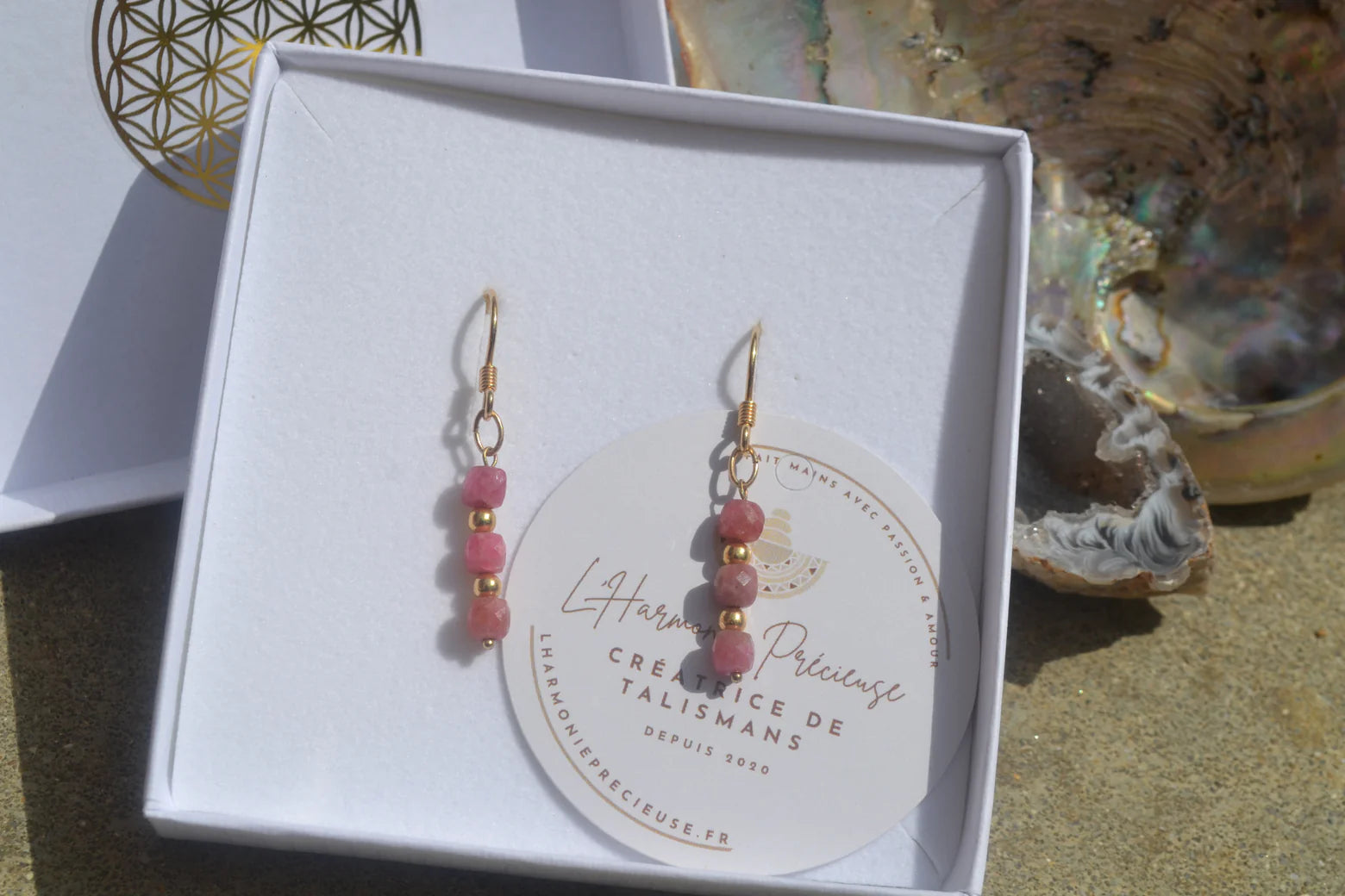 TALISMAN VESTA - Boucles d’oreilles Rubis