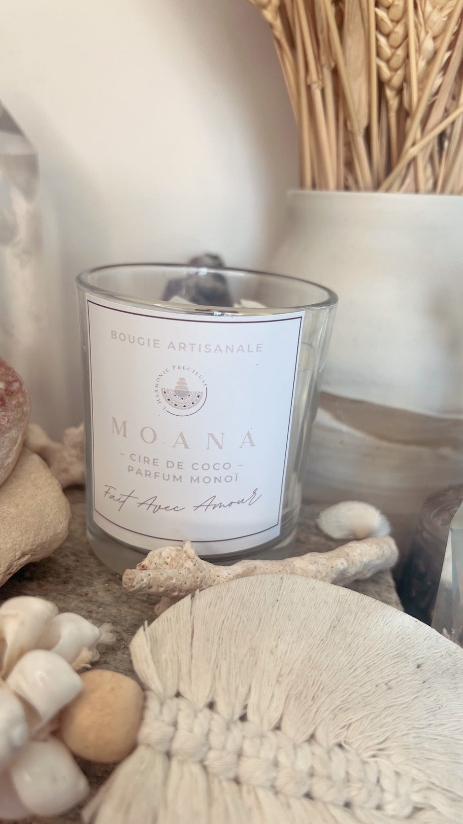 MOANA-  Bougie parfumée 180ml- MONOÏ de Tahiti