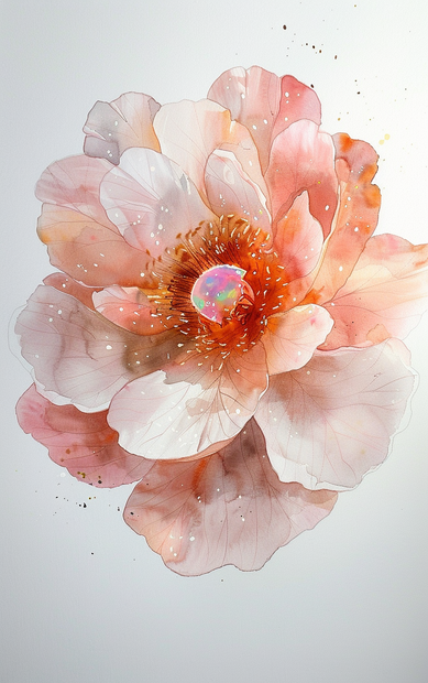 -BIENTÔT DISPONIBLE HARMONIA — Ἁρμονία Collier opale rose, quartz rose &amp; pierre de soleil — fermoir nœud marin, keshi de Tahiti