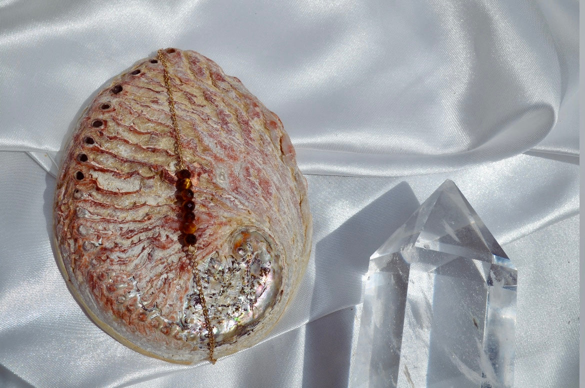 TALISMAN THEIA - Bracelet Œil de Tigre (7 gemmes)