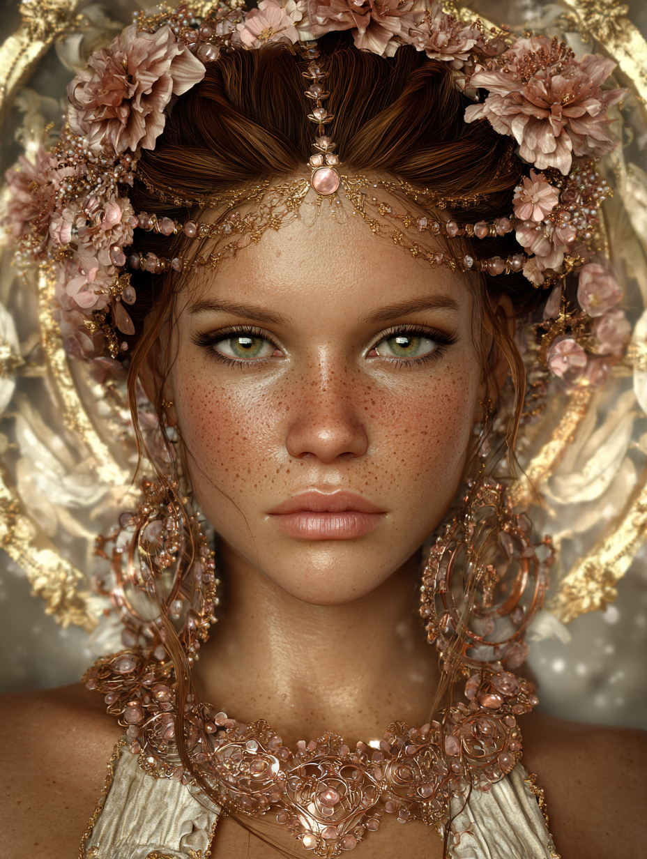 APHRODITE — Créoles Rhodocrosite & plaqué or 18k