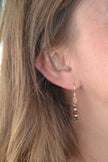 MORRIGAN — Boucles d'oreilles pietersite &  plaqué or 18k