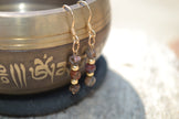 MORRIGAN — Boucles d'oreilles pietersite &  plaqué or 18k