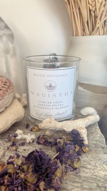 MAGISTRA - Bougie parfumée 180ml - Citrouille blanche & Épices