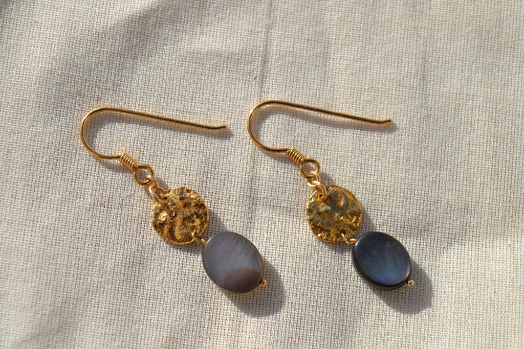 TALISMAN NOHEA - Boucles d’oreilles ITI (Petites)  Nacre de Tahiti