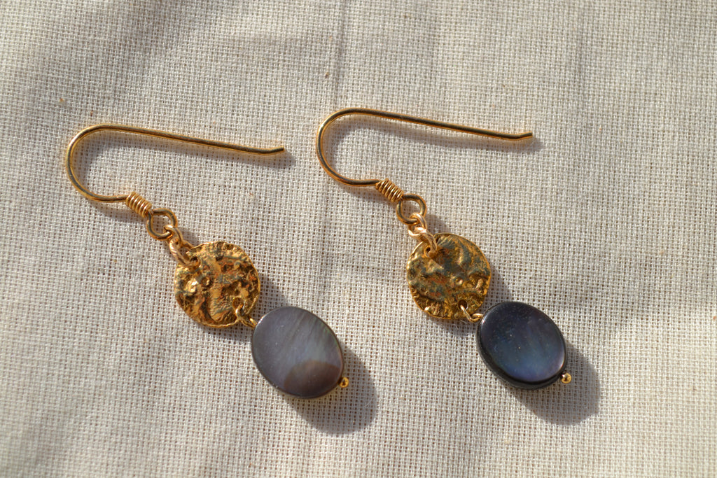 TALISMAN NOHEA - Boucles d’oreilles ITI (Petites)  Nacre de Tahiti