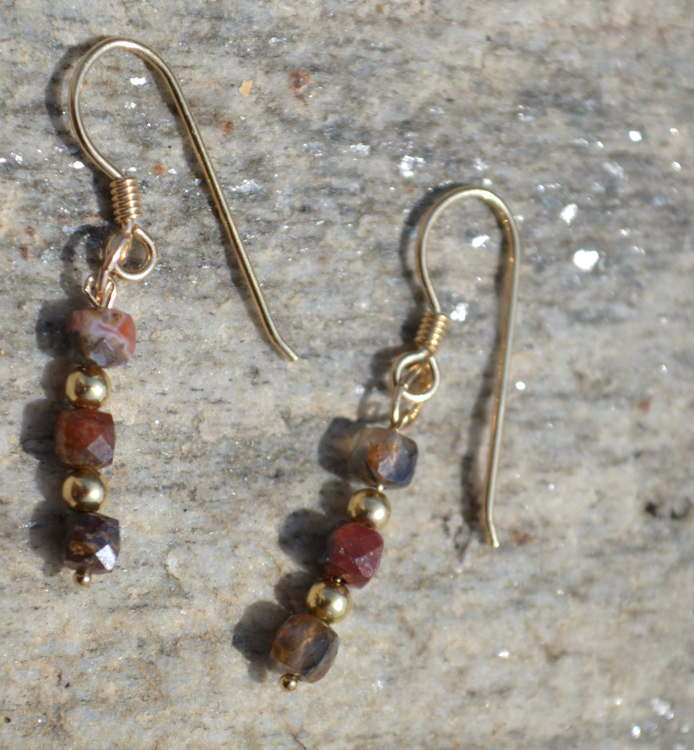 TALISMAN THALYA - Pietersite boucles d'oreilles