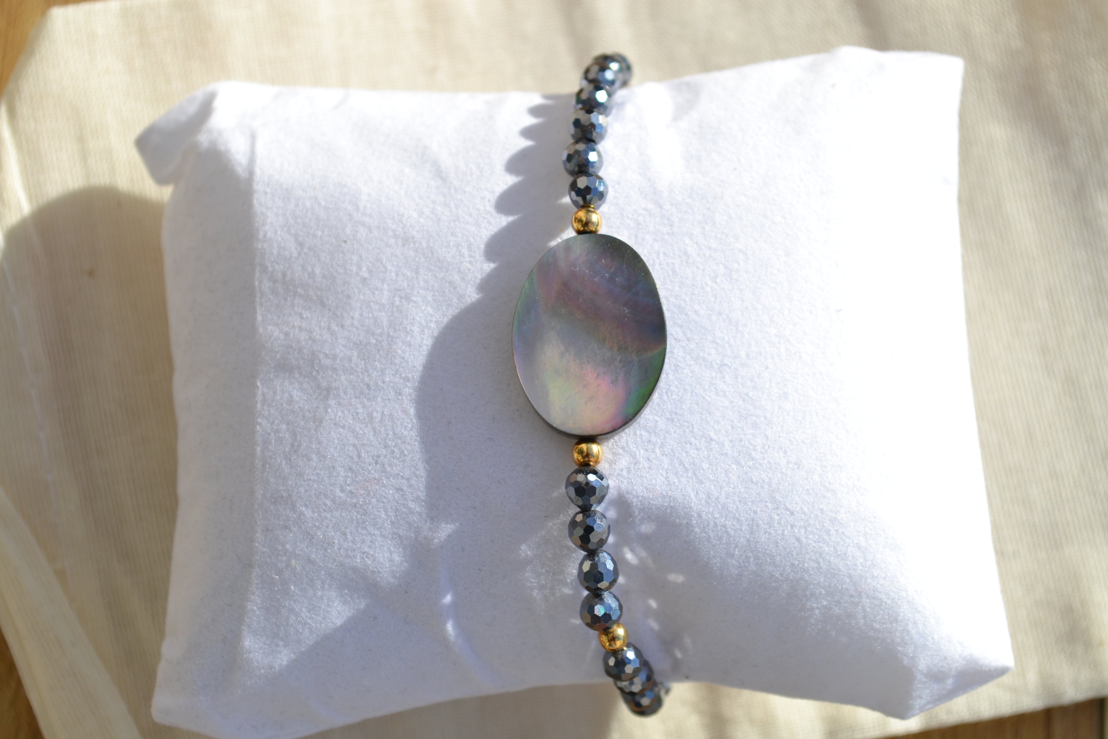 TALISMAN NALANI - Quartz Terahertz & Nacre de Tahiti