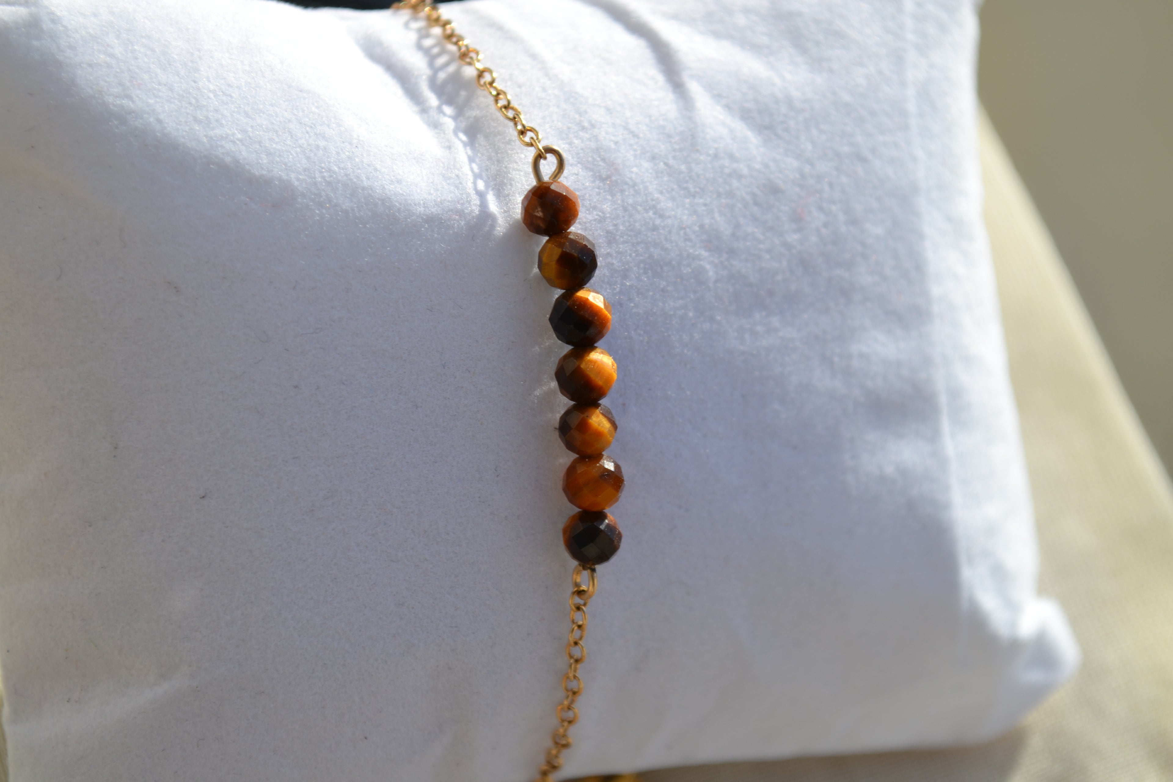 TALISMAN THEIA - Bracelet Œil de Tigre (7 gemmes)