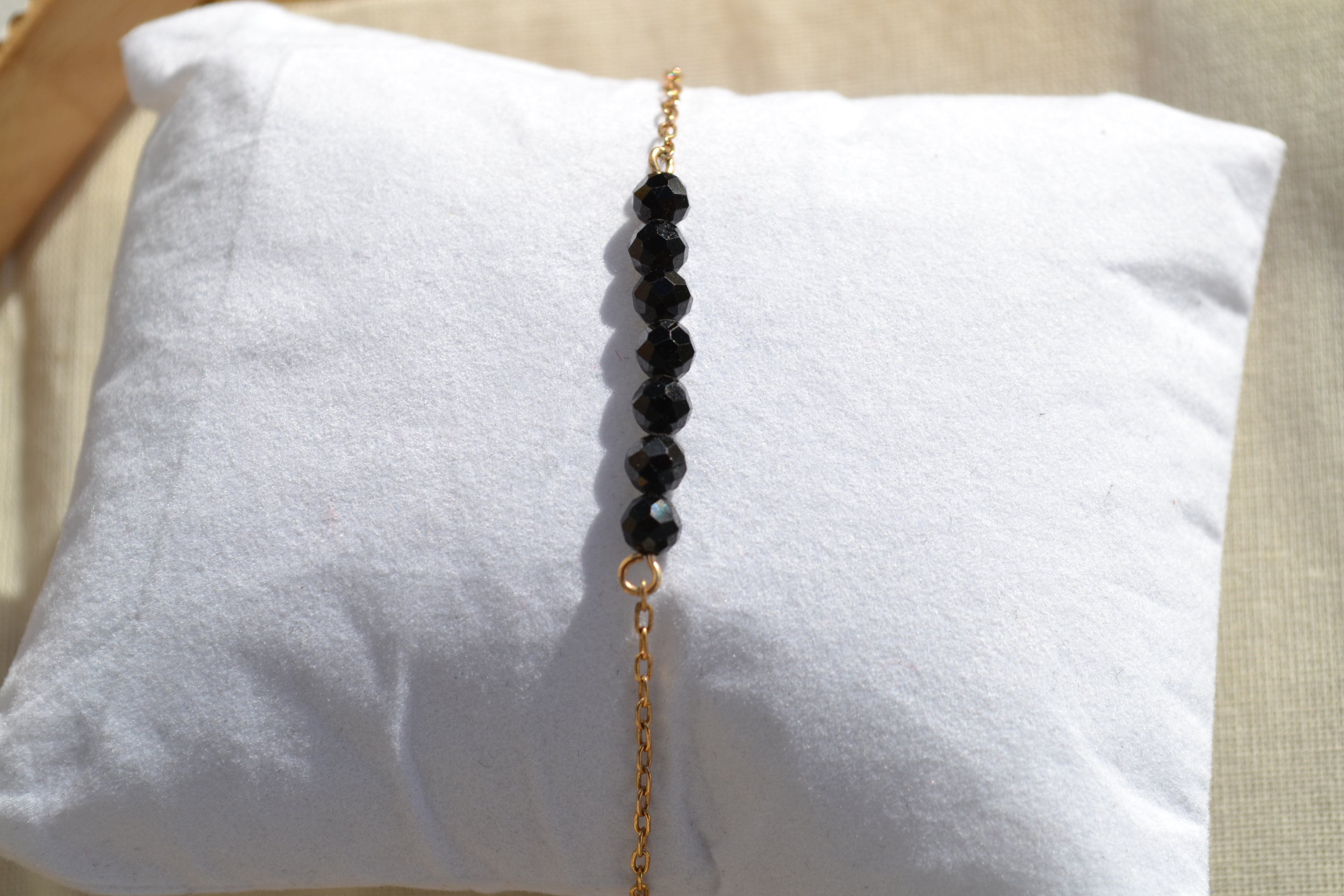 TALISMAN KAÏANOX – Spinelle Noire bracelet 7 gemmes