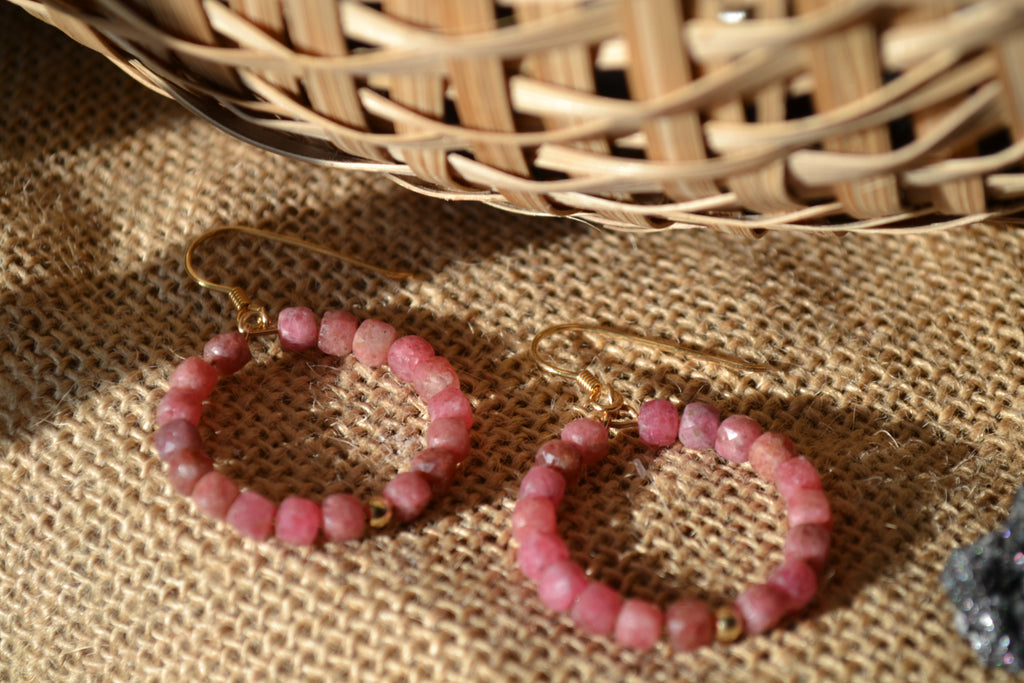 TALISMAN VESTA  Créoles Rubis 20 mm