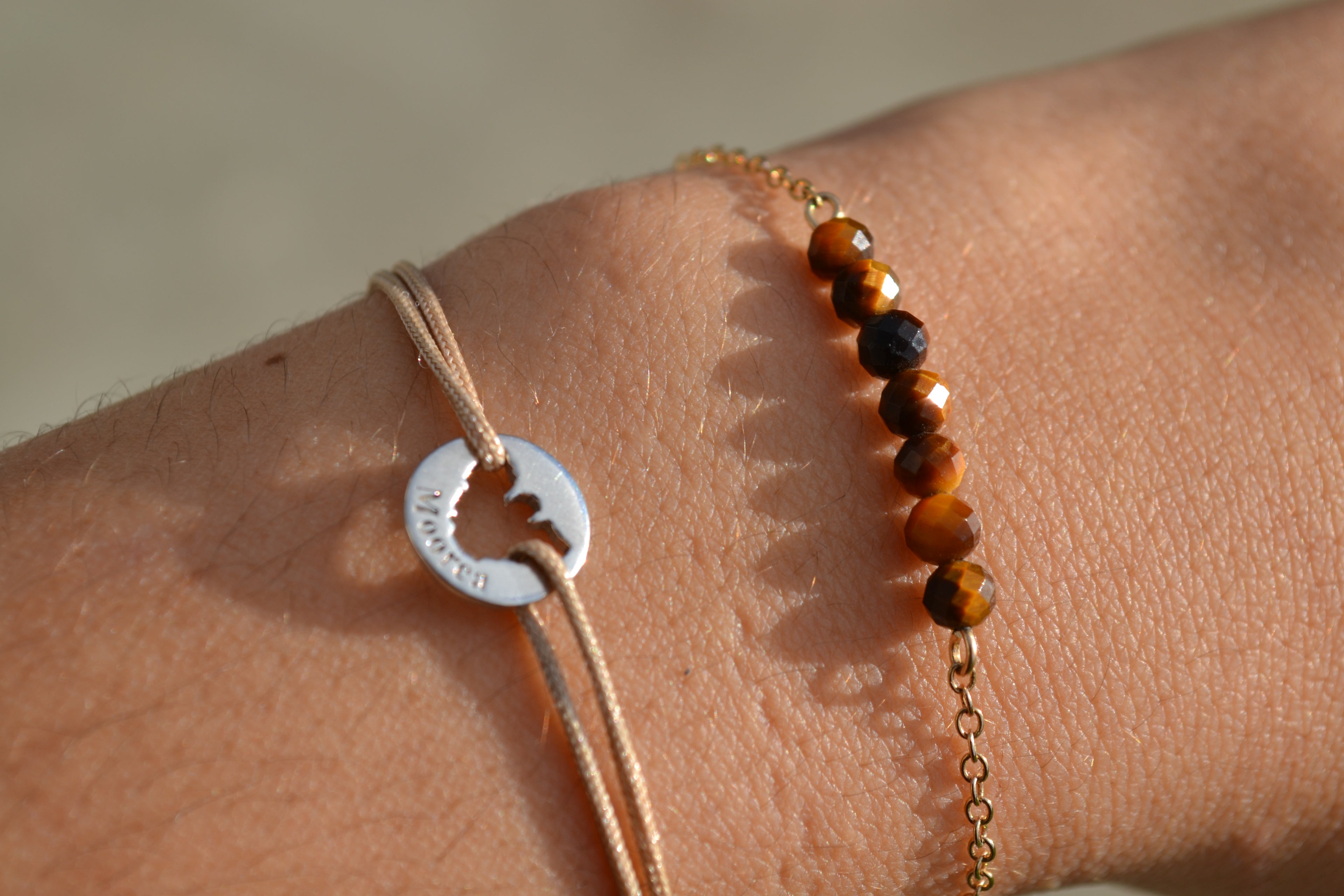 TALISMAN THEIA - Bracelet Œil de Tigre (7 gemmes)