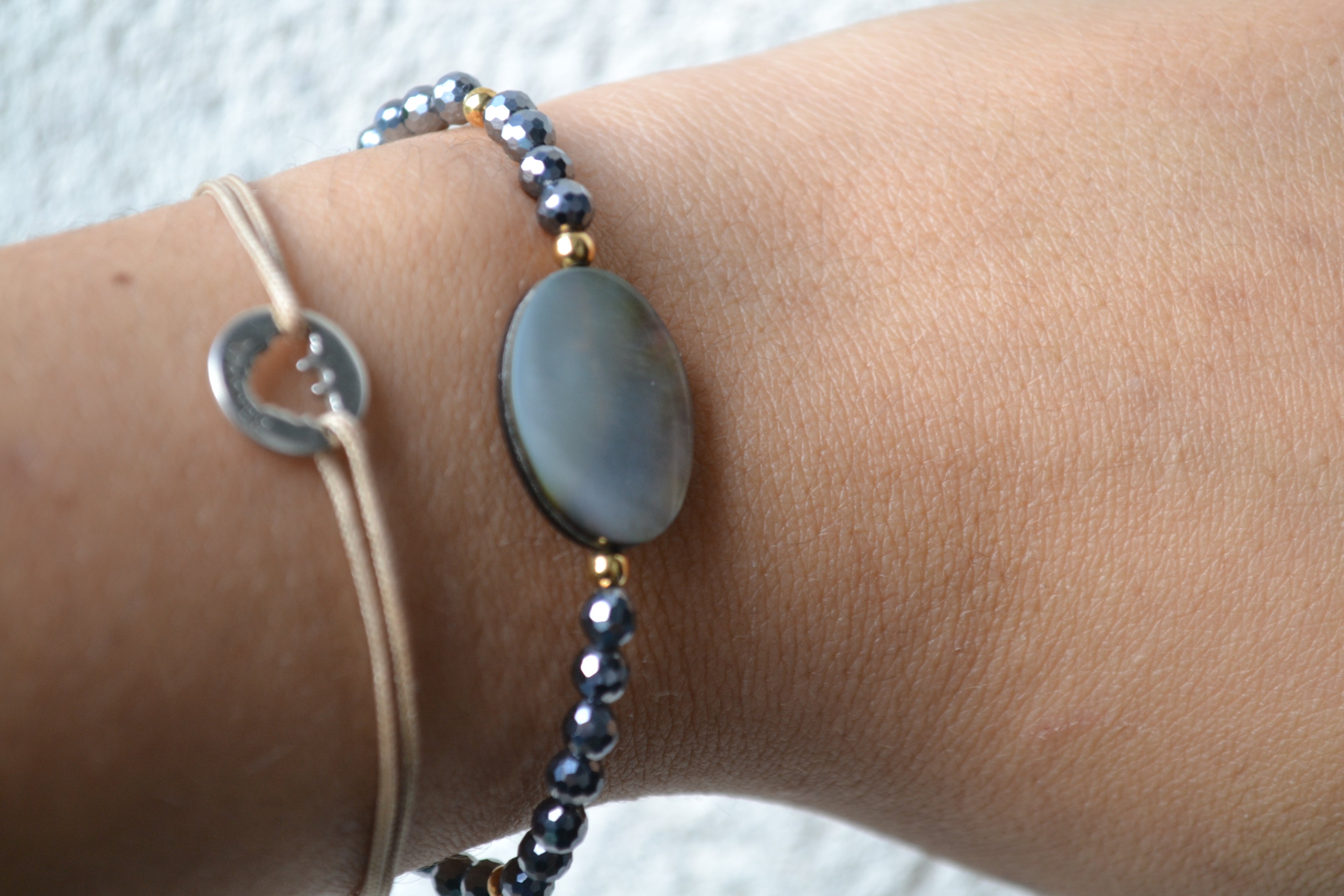 TALISMAN NALANI - Quartz Terahertz & Nacre de Tahiti