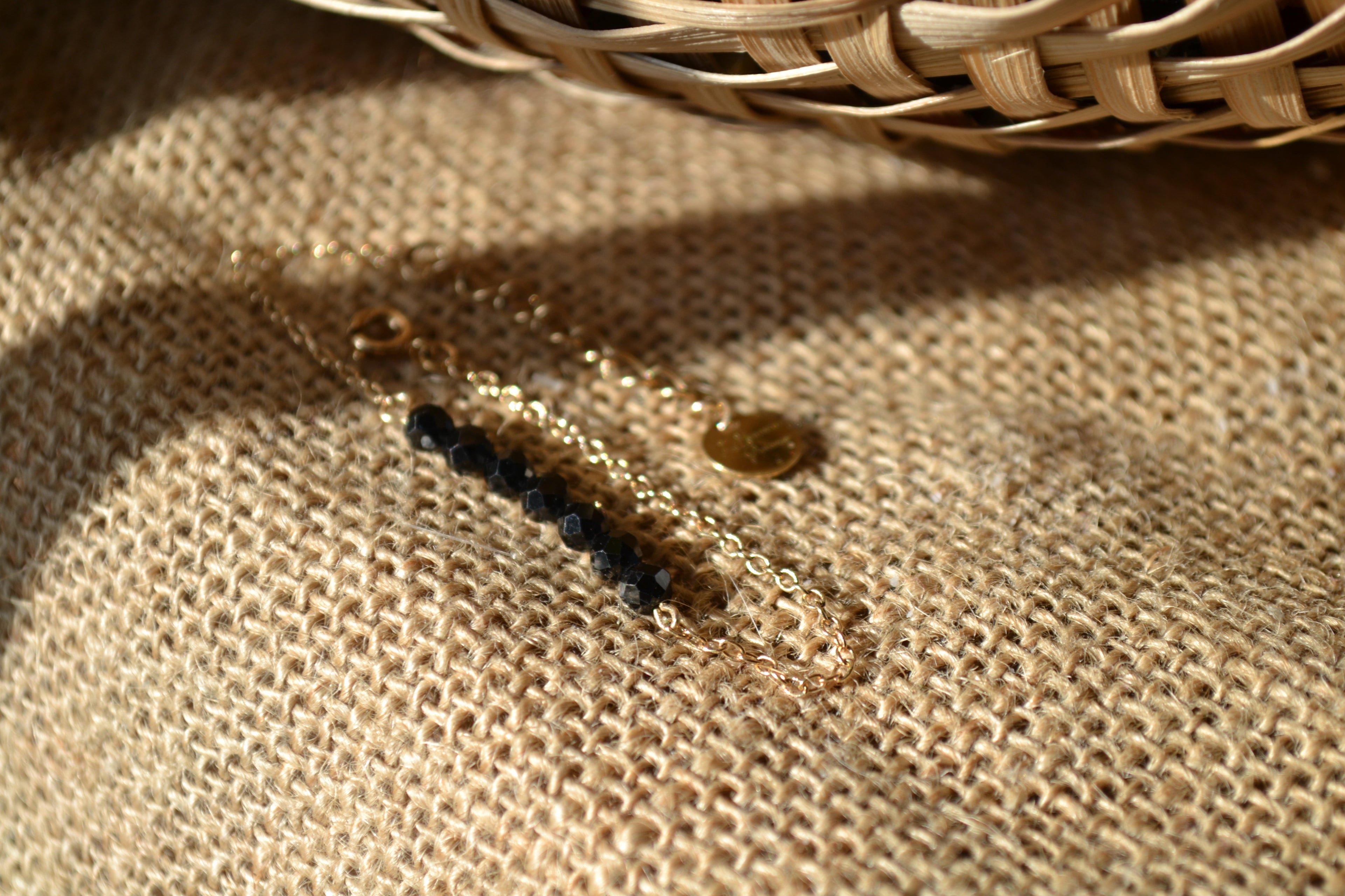 TALISMAN KAÏANOX – Spinelle Noire bracelet 7 gemmes