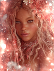 -HARMONIA — Ἁρμονία Collier opale rose, quartz rose & pierre de soleil — fermoir nœud marin, keshi de Tahiti
