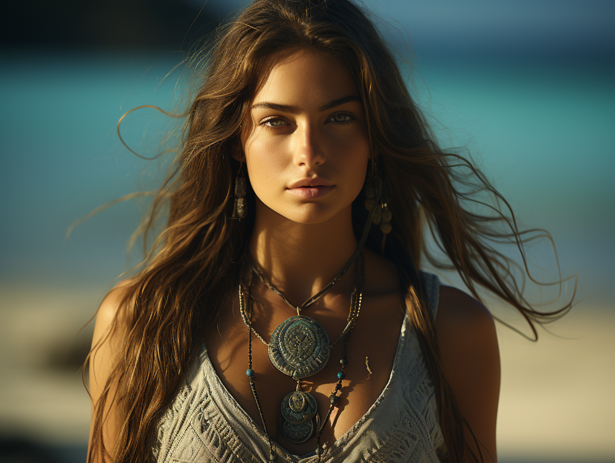 TALISMAN HINA - Cauri de Tikehau Collier (60cm)