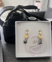 MOKOREA — Boucles d'oreilles keshi de Tahiti & plaqué or 18k (base argent 925)