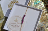 SEKHMET — Bracelet en rubis & plaqué or 18k (base argent 925)